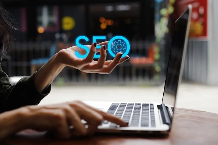 Laptop, seo, office image. free for use