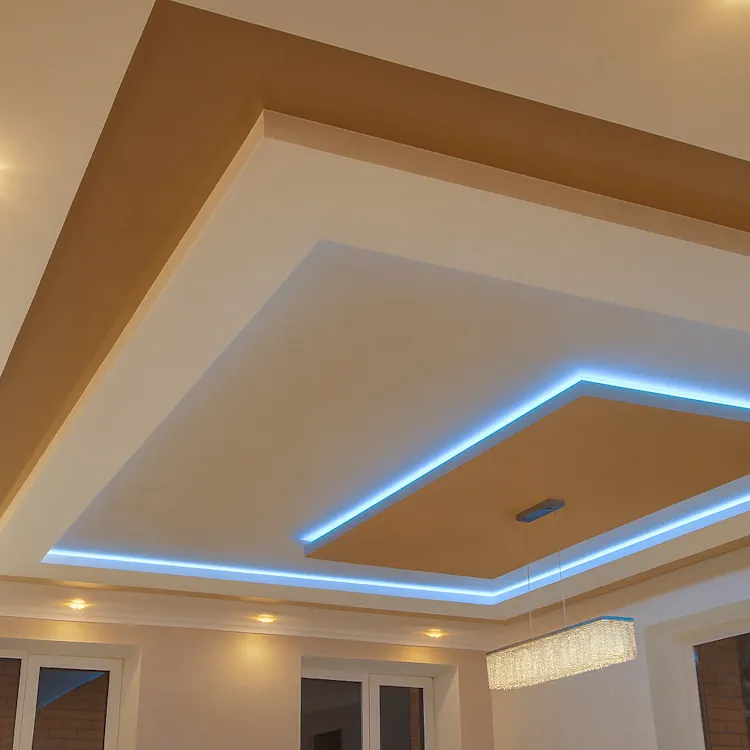 Комбинированные потолки со вставками